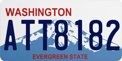 WA license plate ATT8182