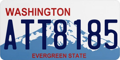 WA license plate ATT8185