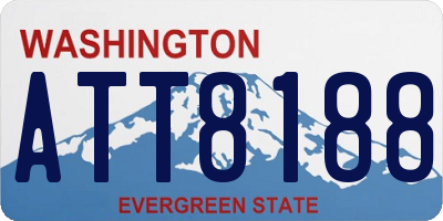 WA license plate ATT8188
