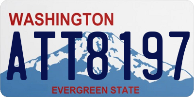 WA license plate ATT8197