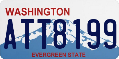 WA license plate ATT8199