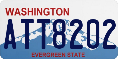 WA license plate ATT8202