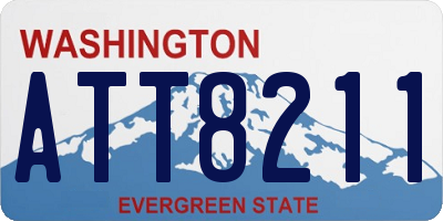 WA license plate ATT8211