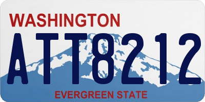 WA license plate ATT8212