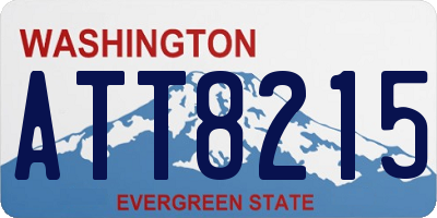 WA license plate ATT8215