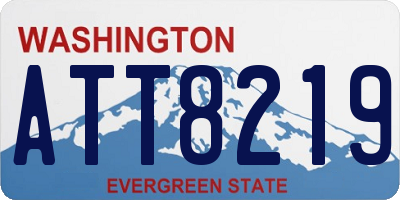WA license plate ATT8219