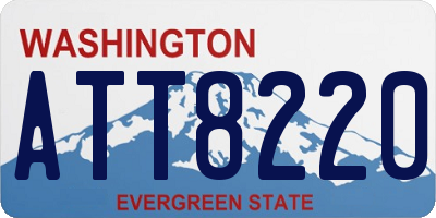 WA license plate ATT8220