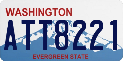 WA license plate ATT8221