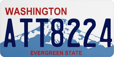 WA license plate ATT8224