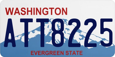 WA license plate ATT8225