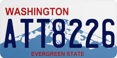 WA license plate ATT8226