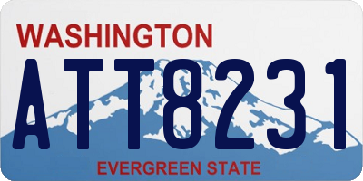 WA license plate ATT8231