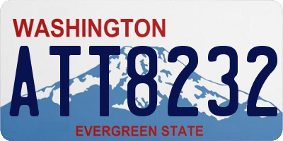 WA license plate ATT8232