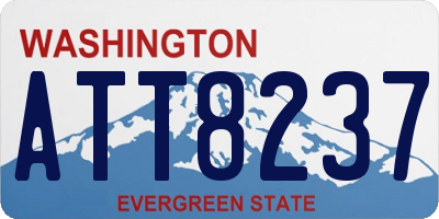 WA license plate ATT8237