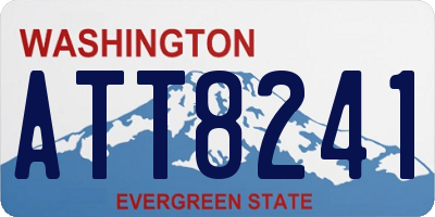 WA license plate ATT8241