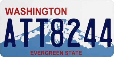 WA license plate ATT8244