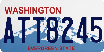WA license plate ATT8245