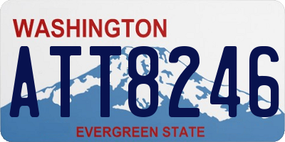 WA license plate ATT8246
