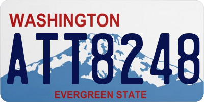 WA license plate ATT8248