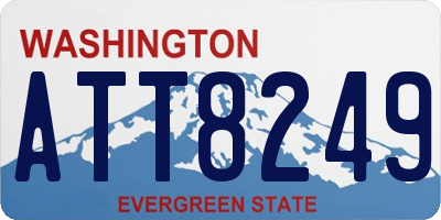 WA license plate ATT8249