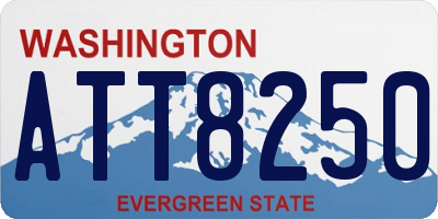 WA license plate ATT8250