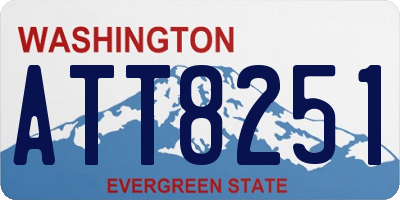 WA license plate ATT8251