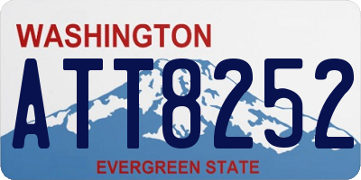 WA license plate ATT8252