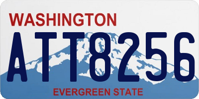 WA license plate ATT8256