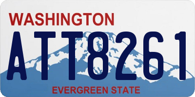 WA license plate ATT8261