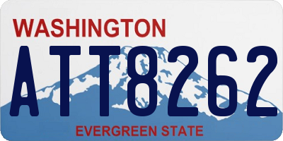 WA license plate ATT8262