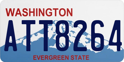 WA license plate ATT8264