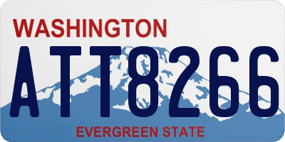 WA license plate ATT8266