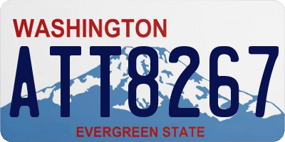WA license plate ATT8267