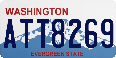 WA license plate ATT8269