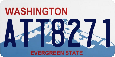 WA license plate ATT8271