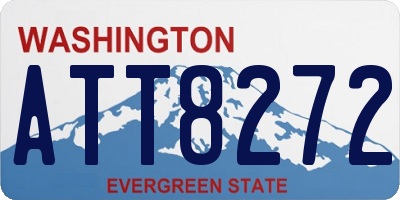 WA license plate ATT8272