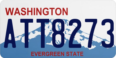 WA license plate ATT8273