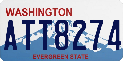 WA license plate ATT8274