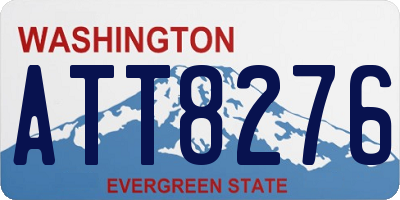 WA license plate ATT8276