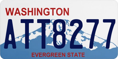 WA license plate ATT8277