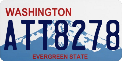 WA license plate ATT8278