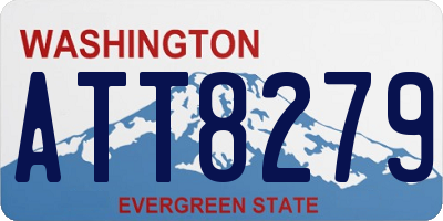 WA license plate ATT8279
