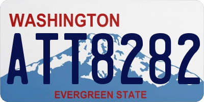 WA license plate ATT8282