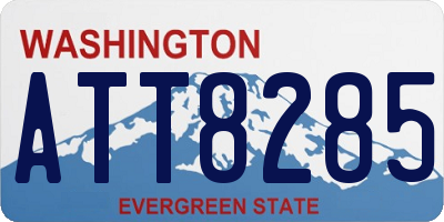 WA license plate ATT8285