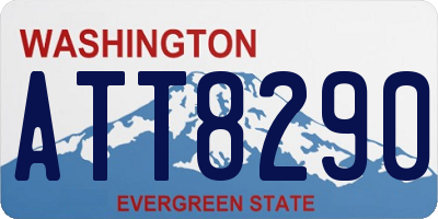 WA license plate ATT8290
