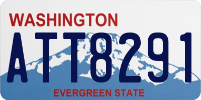 WA license plate ATT8291