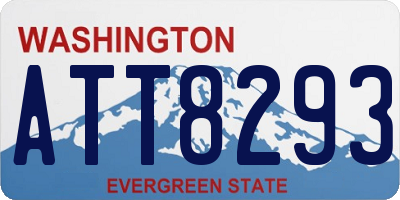 WA license plate ATT8293