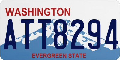 WA license plate ATT8294