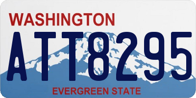 WA license plate ATT8295