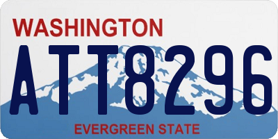 WA license plate ATT8296